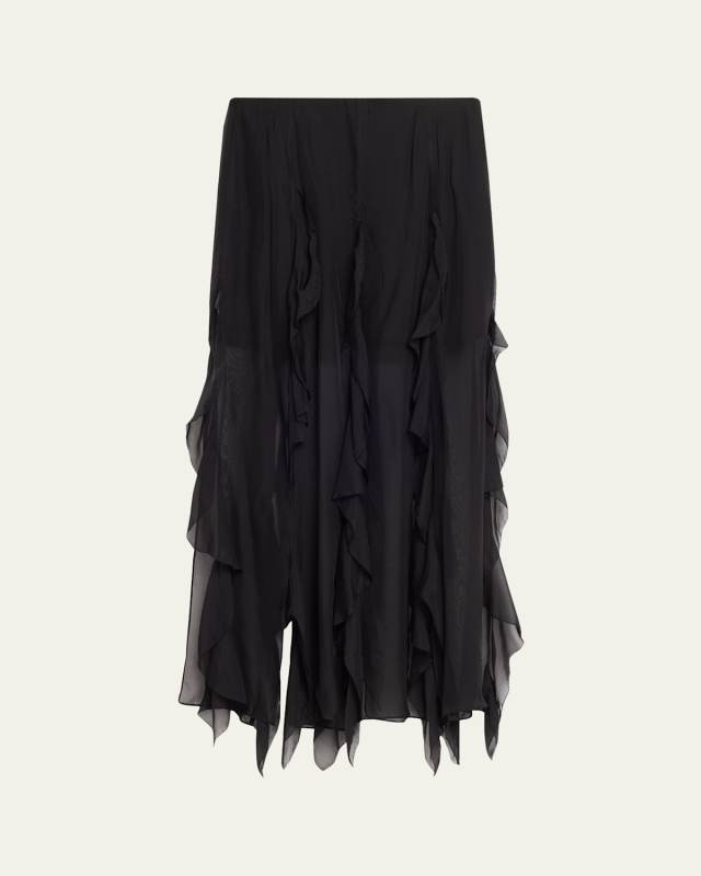 Ava Silk Maxi Skirt